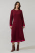 Kamala Long Sleeve Knit Midi Dress